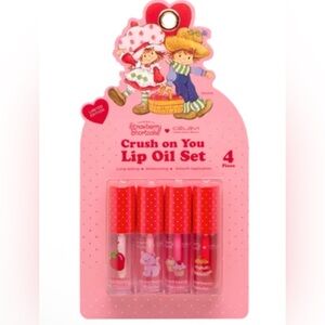 STRAWBERRY SHORTCAKE 4 Piece Set Crush On You Lip Oil Set New 👄